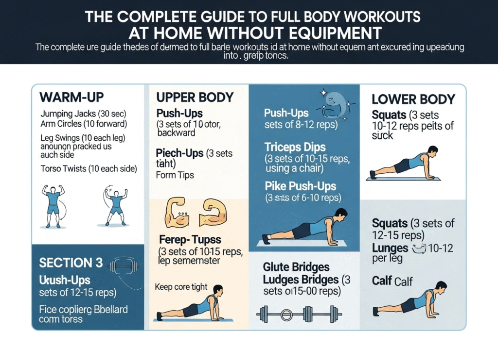 The Complete Guide Body Workouts at Home Without Equipment